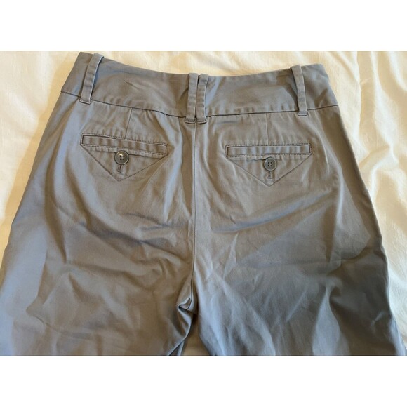 Eddie Bauer Mercer Fit Gray Khaki Dress Pants Women Size 4 Wrinkle Resistant - Picture 3 of 10